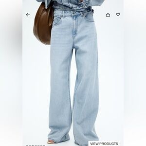 Light Blue Wide Leg Women's Jeans